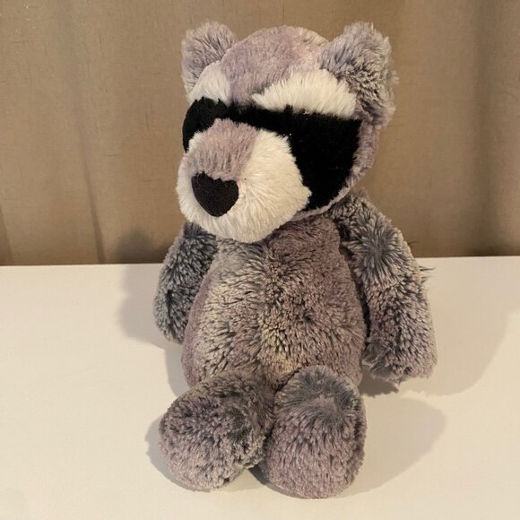 Jellycat Bashful Raccoon Woodland Babe 12” Plush Retired HTF - Picture 1 of 4